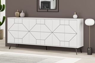 Buffet - 6 portes - 183,8 x 77,4 x 35 cm