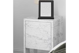 Table de chevet 1 abattant Ema - 30 x 55 x 30 cm