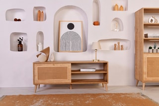 Meuble TV Jüt 140 - En chêne - 138 x 55 x 44 cm