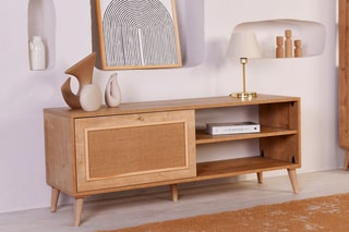 Meuble TV Jüt 140 - En chêne - 138 x 55 x 44 cm