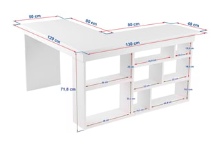 Bureau Vesper  - 130 x 72 x 50 cm
