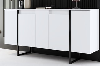 Buffet 4 portes - 160 x 35 x 80 cm