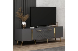 Meuble TV 1 abattant Detas - 150 x 48,2 x 35 cm