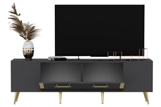 Meuble TV 1 abattant Detas - 150 x 48,2 x 35 cm