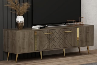 Meuble TV 1 abattant - 150 x 48,2 x 35 cm