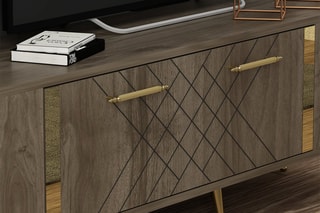 Meuble TV 1 abattant - 150 x 48,2 x 35 cm