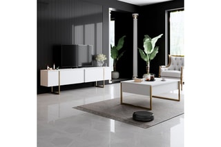 Ensemble de salon - 180 x 50 x 30 cm - 90 x 40 x 60 cm