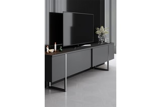 Meuble TV 2 abattants Luxe - 180 x 50 x 30 cm