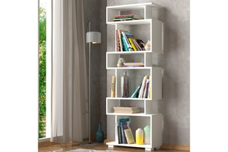 Bibliothèque - Blanc - 60 x 165 x 19,5 cm