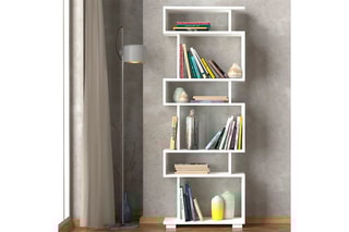 Bibliothèque - Blanc - 60 x 165 x 19,5 cm