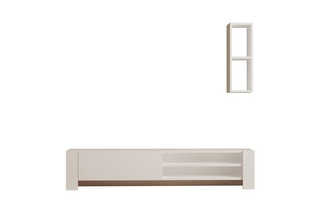 Meuble TV 2 abattants - 160 x 33 x 34 cm