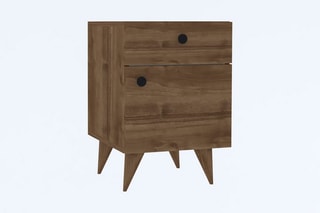 Table de chevet 1 porte Pila - 40 x 60 x 43,8 cm