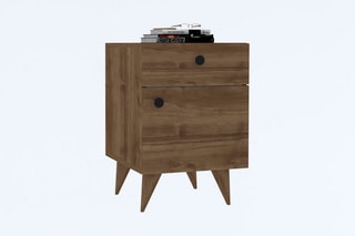 Table de chevet 1 porte Pila - 40 x 60 x 43,8 cm