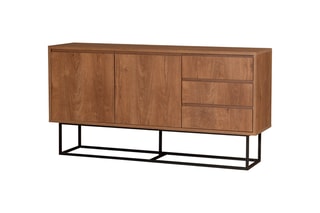 Bahut 2 portes Ruba - 140 x 36 x 72 cm