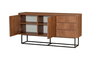 Bahut 2 portes Ruba - 140 x 36 x 72 cm
