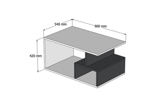 Table basse - 90 x 42 x 54 cm
