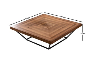 Table basse Cora - 100 x 32 x 100 cm