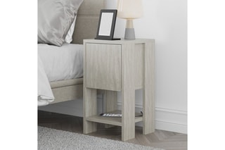 Table de chevet 1 abattant Ema - 30 x 55 x 30 cm