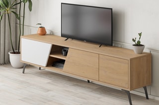 Meuble TV 3 portes Fiona - 180 x 48 x 35,6 cm