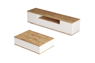 Ensemble meubles de salon - 180 x 44,6 x 44,5 cm - 90 x 28,6 x 60 cm