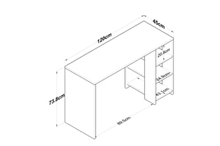 Bureau - 120 x 73,8 x 45 cm