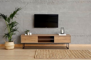 Meuble TV 2 tiroirs Laxus - 180 x 50 x 40 cm