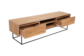 Meuble TV 2 tiroirs Laxus - 180 x 50 x 40 cm