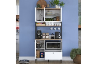 Buffet de cuisine 4 portes - 90 x 184,2 x 38 cm