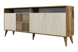 Buffet 4 portes Milan - 180 x 78,6 x 35 cm