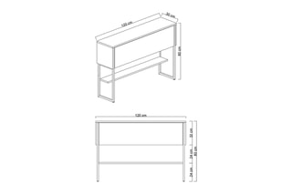 Console 1 tiroir - 120 x 80 x 30 cm
