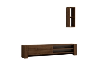 Meuble TV et étagère murale Naz - 2 pièces