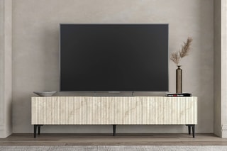 Meuble TV 3 abattants Oscar - 180 x 45 x 31,4 cm