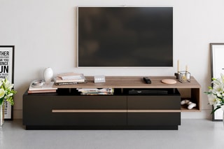 Meuble TV 2 abattants - 180 x 46,4 x 38,9 cm