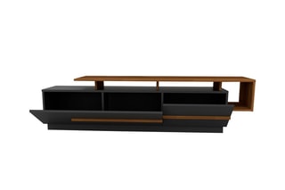 Meuble TV 2 abattants - 180 x 46,4 x 38,9 cm