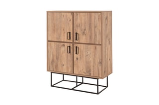 Meuble de rangement 4 portes - 93 x 36 x 115 cm