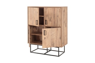 Meuble de rangement 4 portes - 93 x 36 x 115 cm