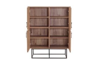 Meuble de rangement 4 portes - 93 x 36 x 115 cm