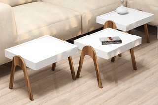 3 tables gigognes - 53,6 x 64 x 40 cm