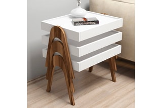 3 tables gigognes - 53,6 x 64 x 40 cm
