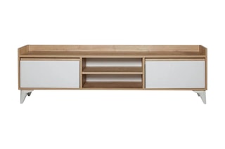 Meuble TV 2 tiroirs Tuval - 160 x 34 x 47 cm