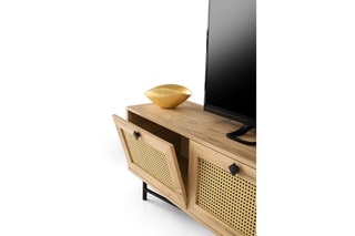 Meuble TV 2 abattants - 180 x 40 x 60 cm