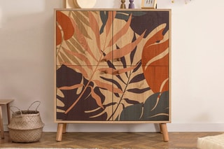 Meuble de rangement 4 portes - 95 x 111 x 36 cm