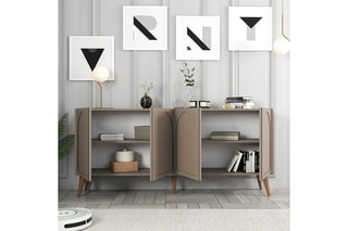 Buffet 4 portes - Pieds en sapin - 180 x 81 x 35 cm