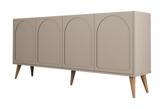 Buffet 4 portes - Pieds en sapin - 180 x 81 x 35 cm