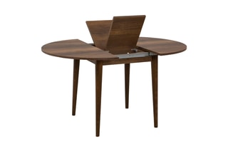 Table à manger extensible Vina 139 - Pieds en bois - Longueur 100 à 131 cm