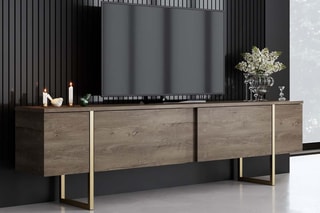 Ensemble meubles de salon - 90 x 39 x 40 / 180 x 50 x 30 / 160 x 80 x 35 cm