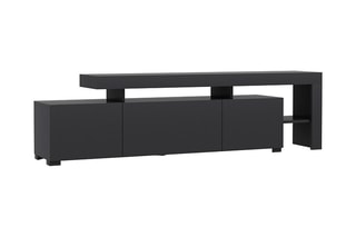 Meuble TV 2 portes et abattant - 192 x 53 x 37 cm