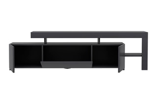 Meuble TV 2 portes et abattant - 192 x 53 x 37 cm