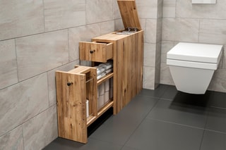 Meuble de rangement 2 tiroirs - 19 x 55 x 60 cm