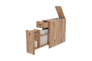 Meuble de rangement 2 tiroirs - 19 x 55 x 60 cm